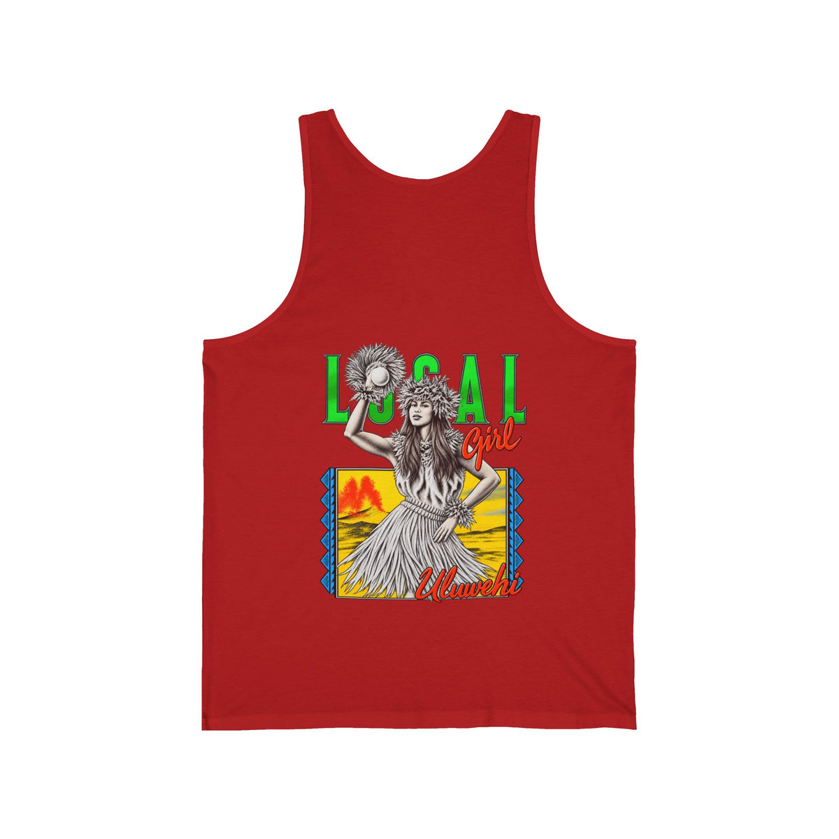 Hawaiian Strength Local Girl Uluwehi Unisex Jersey Tank