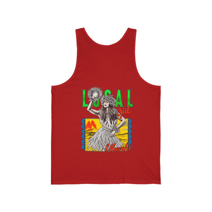 Hawaiian Strength Local Girl Uluwehi Unisex Jersey Tank