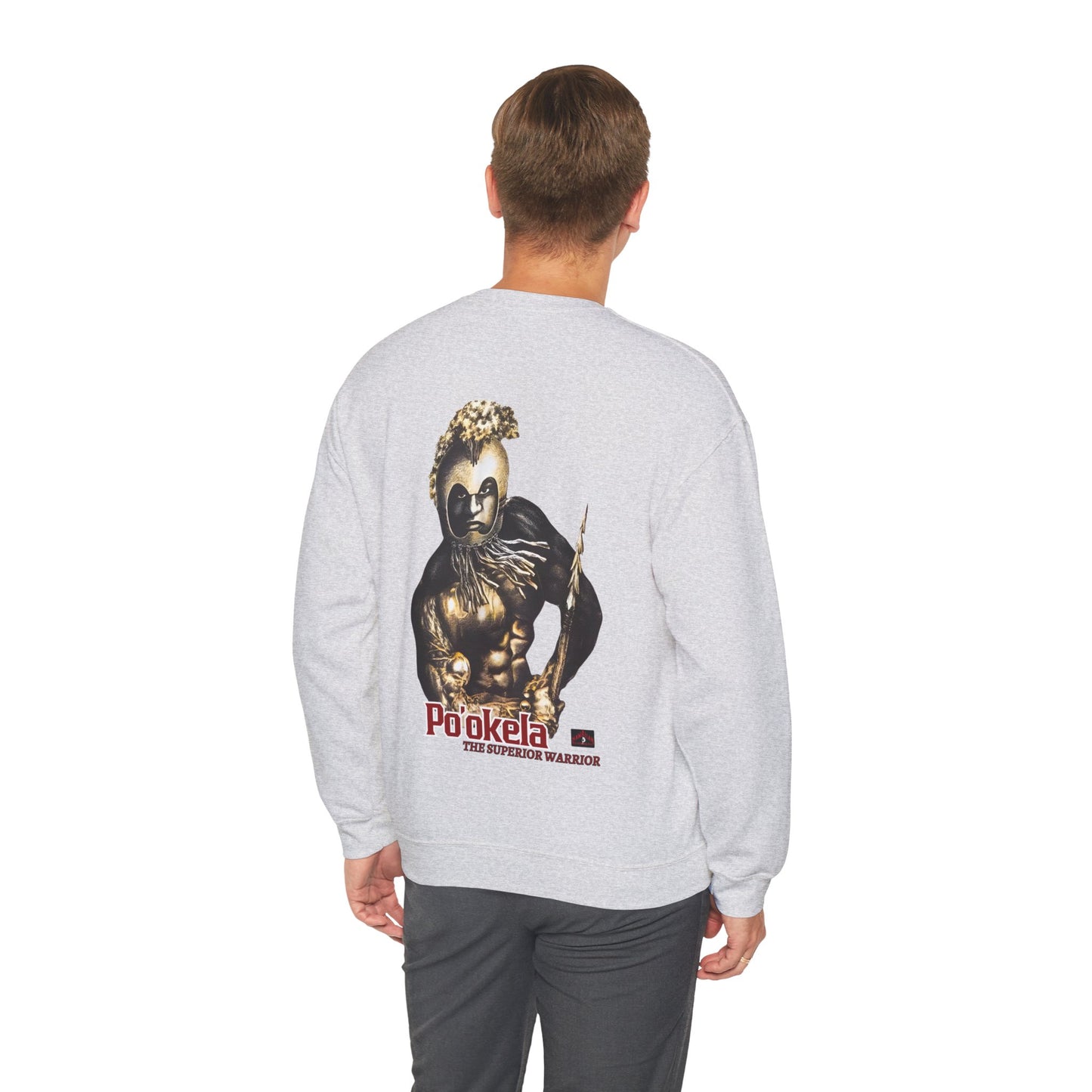 Hawaiian Strength Po'okela The Superior Warrior Vintage Design 90s New Print Unisex Heavy Blend™ Crewneck Sweatshirt