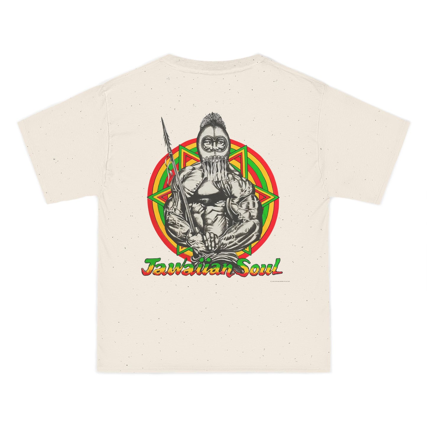Jawaiian Strength Jawaiian Soul Vintage Design 90s New Print Beefy-T®  Short-Sleeve T-Shirt