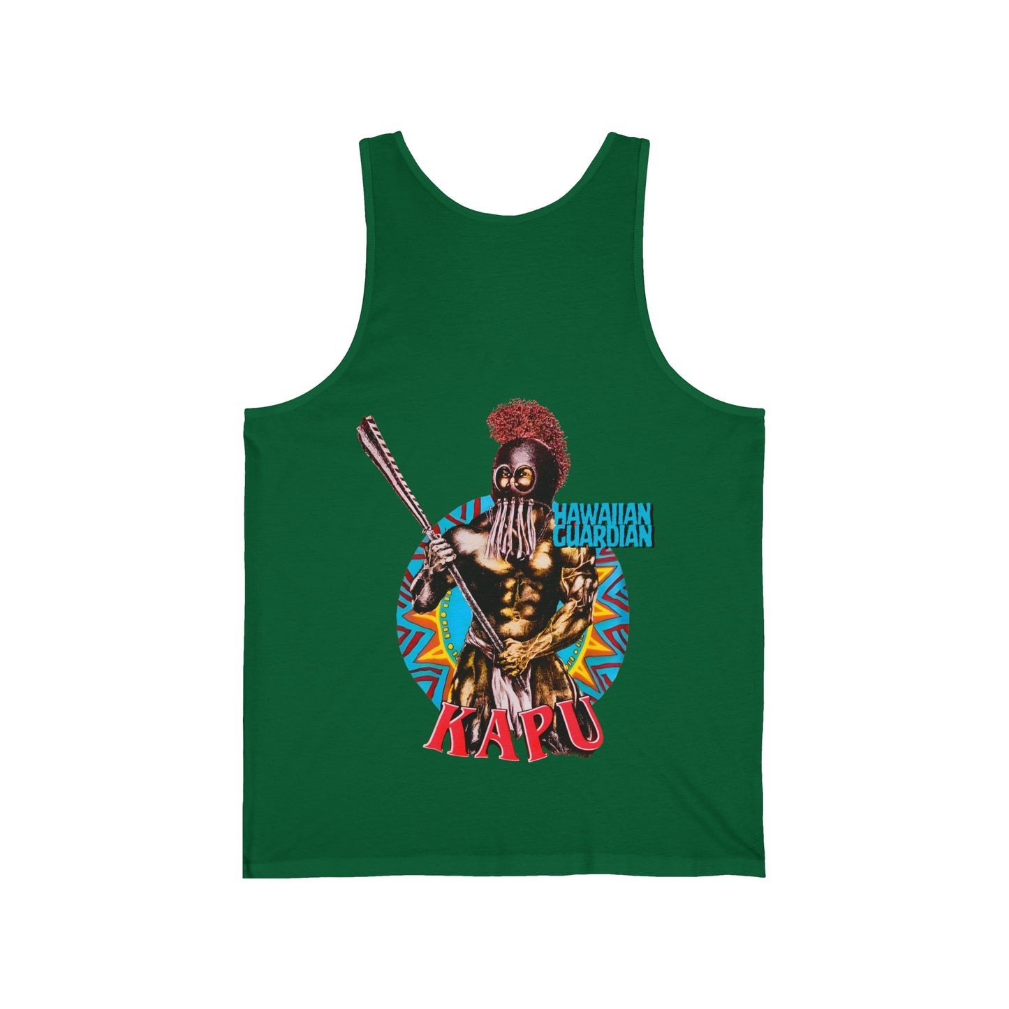 Hawaiian Strength Kapu Hawaiian Guardian Vintage Design 90s New Print Unisex Jersey Tank