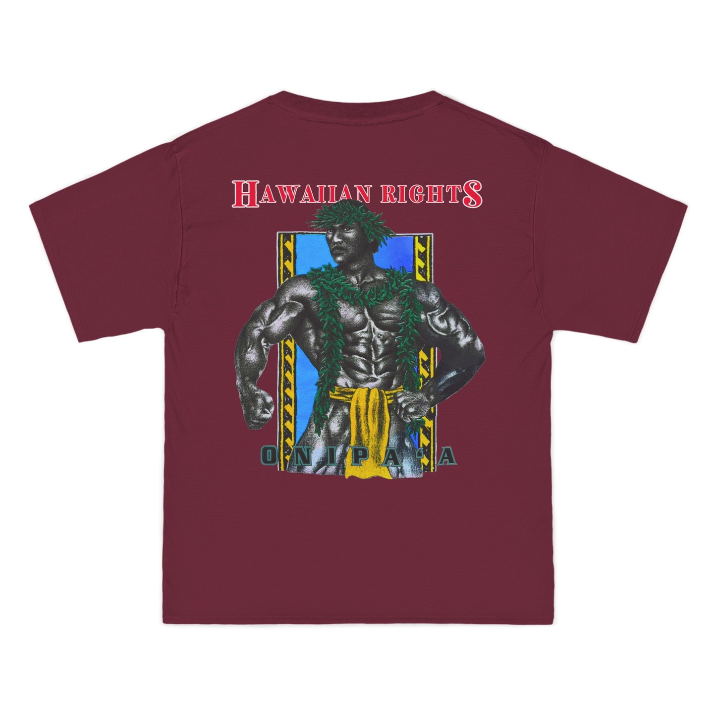 Hawaiian Strength Onipa’a Hawaiian Rights Vintage Design 90s New Print Beefy-T®  Short-Sleeve T-Shirt