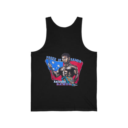 Samoan Strength Proud of Samoa Amiolelei Samoa Vintage Design 90s New Print Unisex Jersey Tank