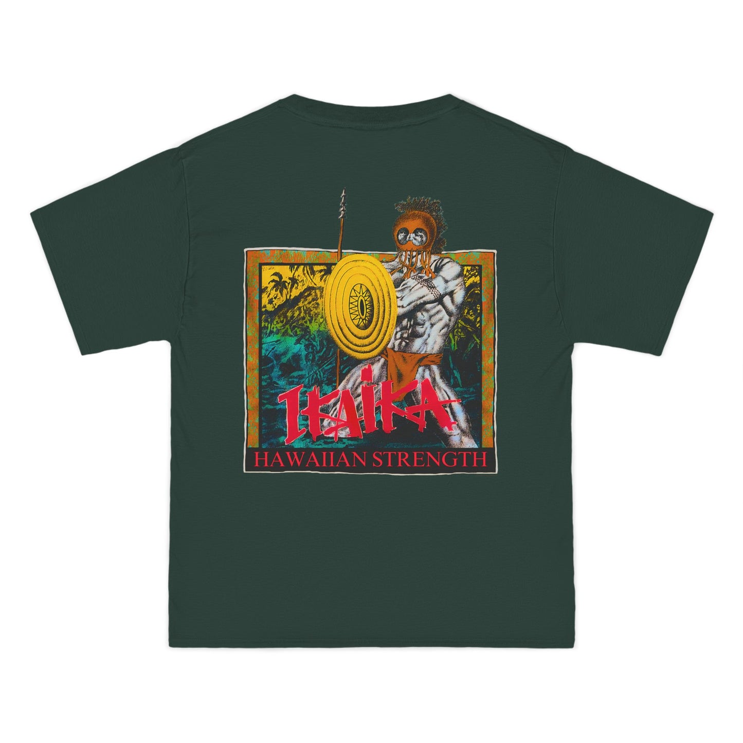 Hawaiian Strength Ikaika Hawaiian Strength Vintage Design 90s New Print Beefy-T®  Short-Sleeve T-Shirt