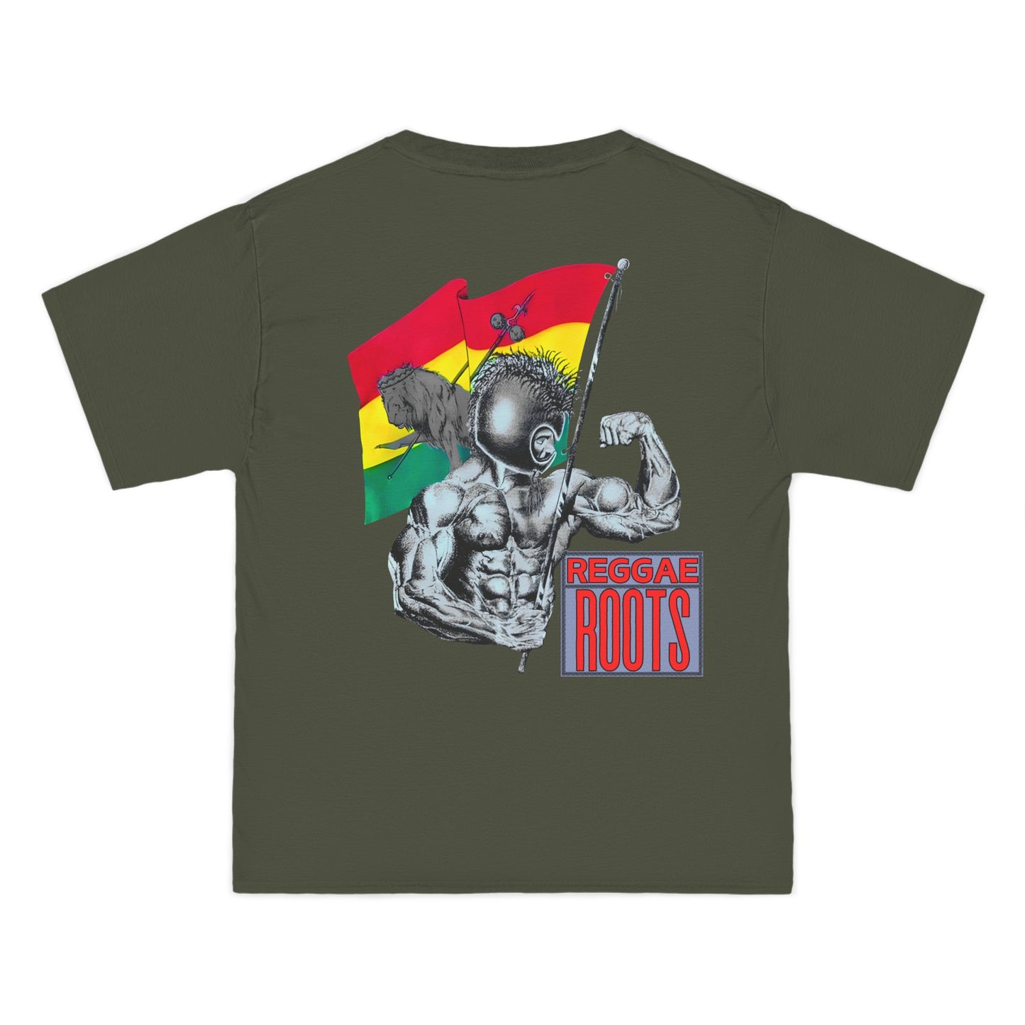 Jawaiian Strength Reggae Roots Vintage Design 90s New Print Beefy-T®  Short-Sleeve T-Shirt