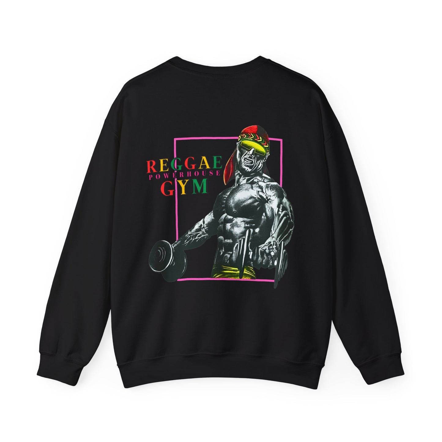 Jawaiian Strength Reggae Powerhouse Gym Vintage Design 90s New Print Unisex Heavy Blend™ Crewneck Sweatshirt