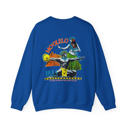Hawaiian Strength Mo'olelo Hula Traditions Vintage Design 90s New Print Unisex Heavy Blend™ Crewneck Sweatshirt
