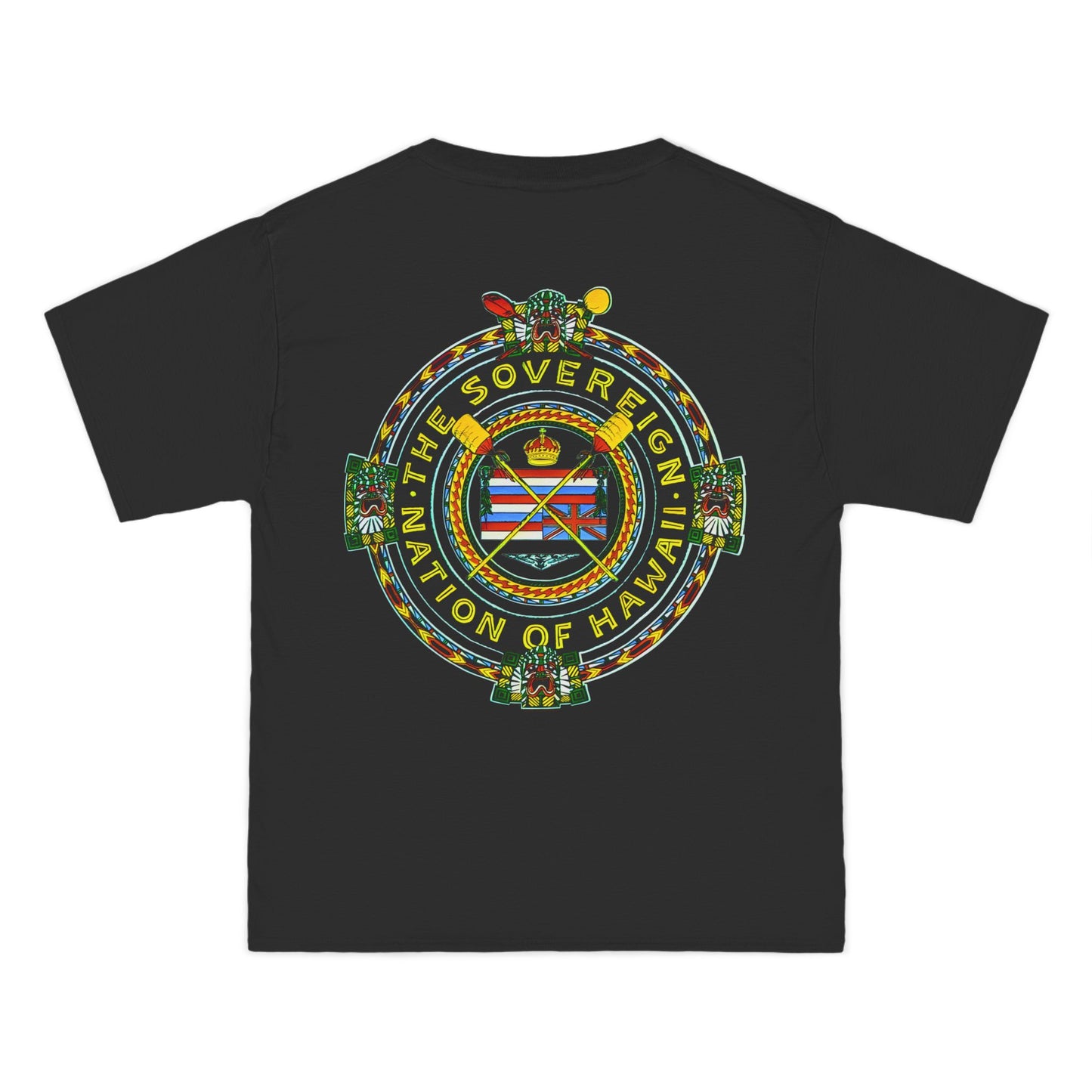 Hawaiian Strength The Sovereign Nation of Hawaii Vintage Design 90s New Print Beefy-T®  Short-Sleeve T-Shirt