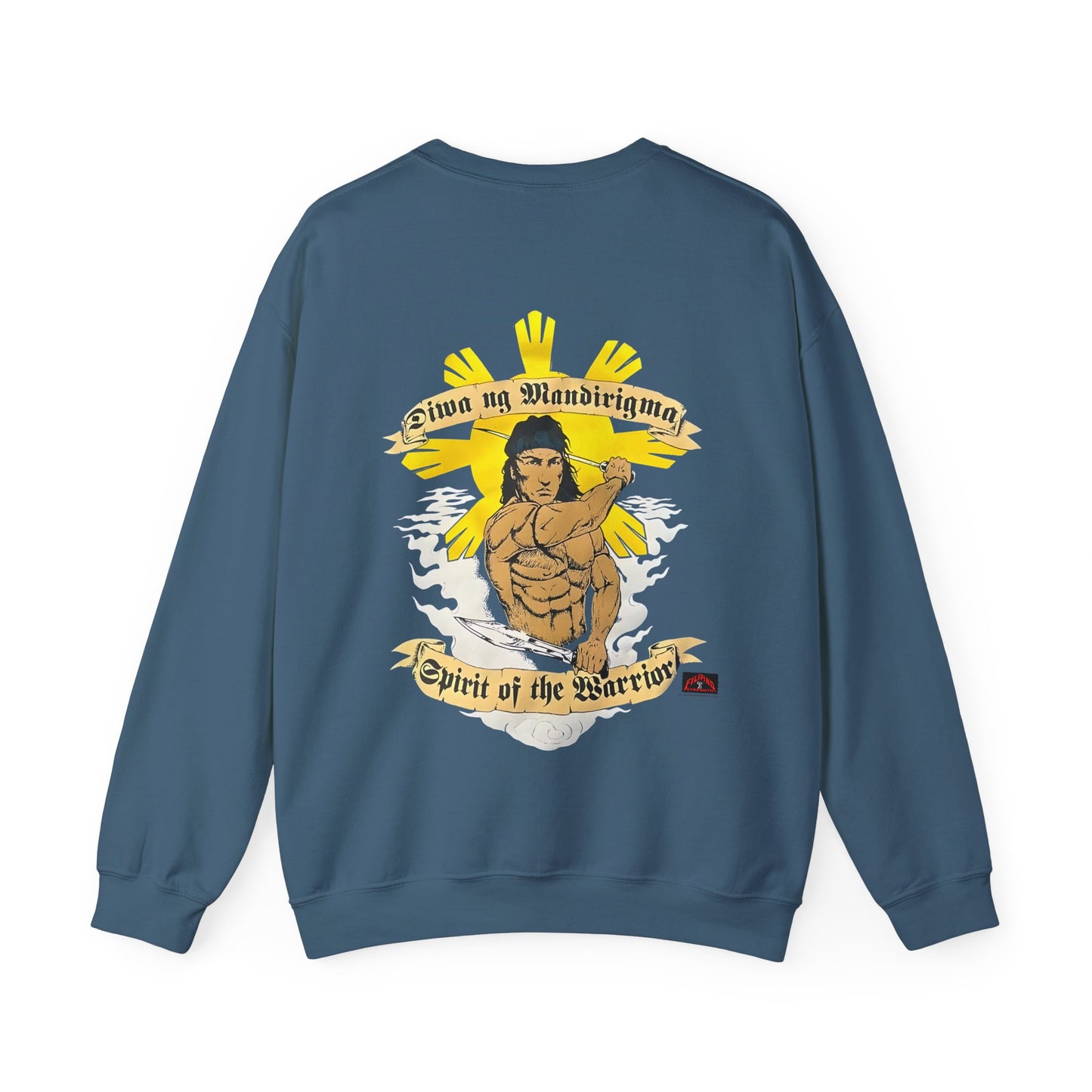 Filipino Strength Spirit of the Warrior Diwa ng Mandirigma Vintage Design 90s New Print Unisex Heavy Blend™ Crewneck Sweatshirt