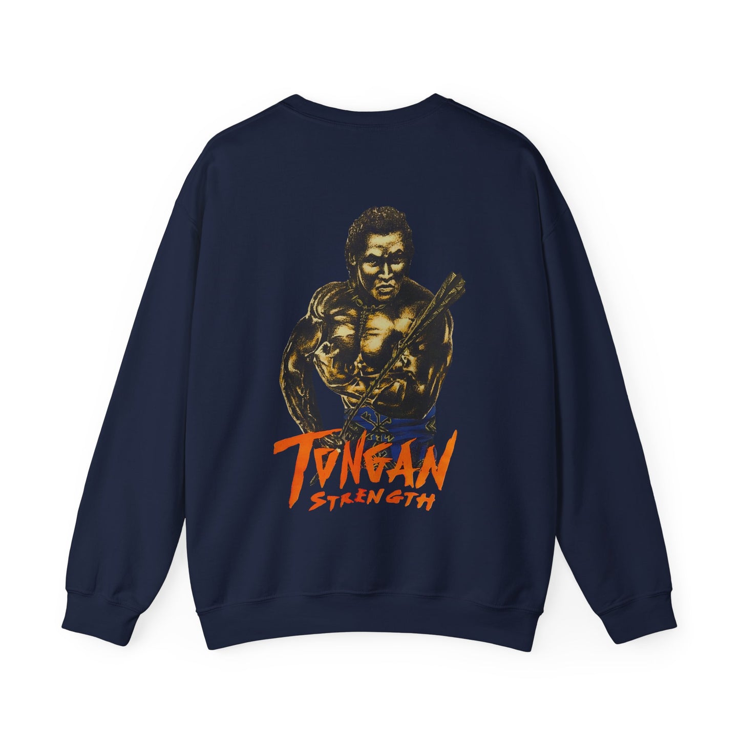 Local Strength Tongan Strength Vintage Design 90s New Print Unisex Heavy Blend™ Crewneck Sweatshirt