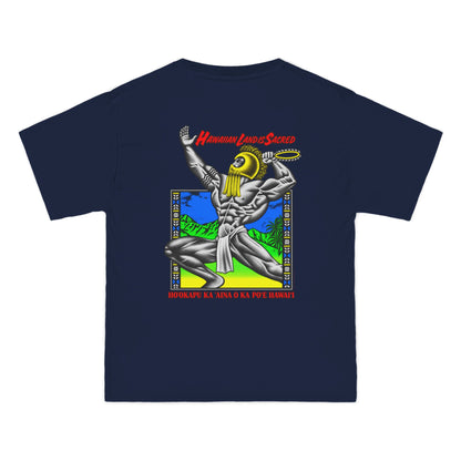 Hawaiian Strength Hawaiian Land Is Sacred Beefy-T®  Short-Sleeve T-Shirt