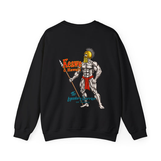 Hawaiian Strength Keawe o Hawaii The Legendary Warrior of Hawaii Unisex Heavy Blend™ Crewneck Sweatshirt