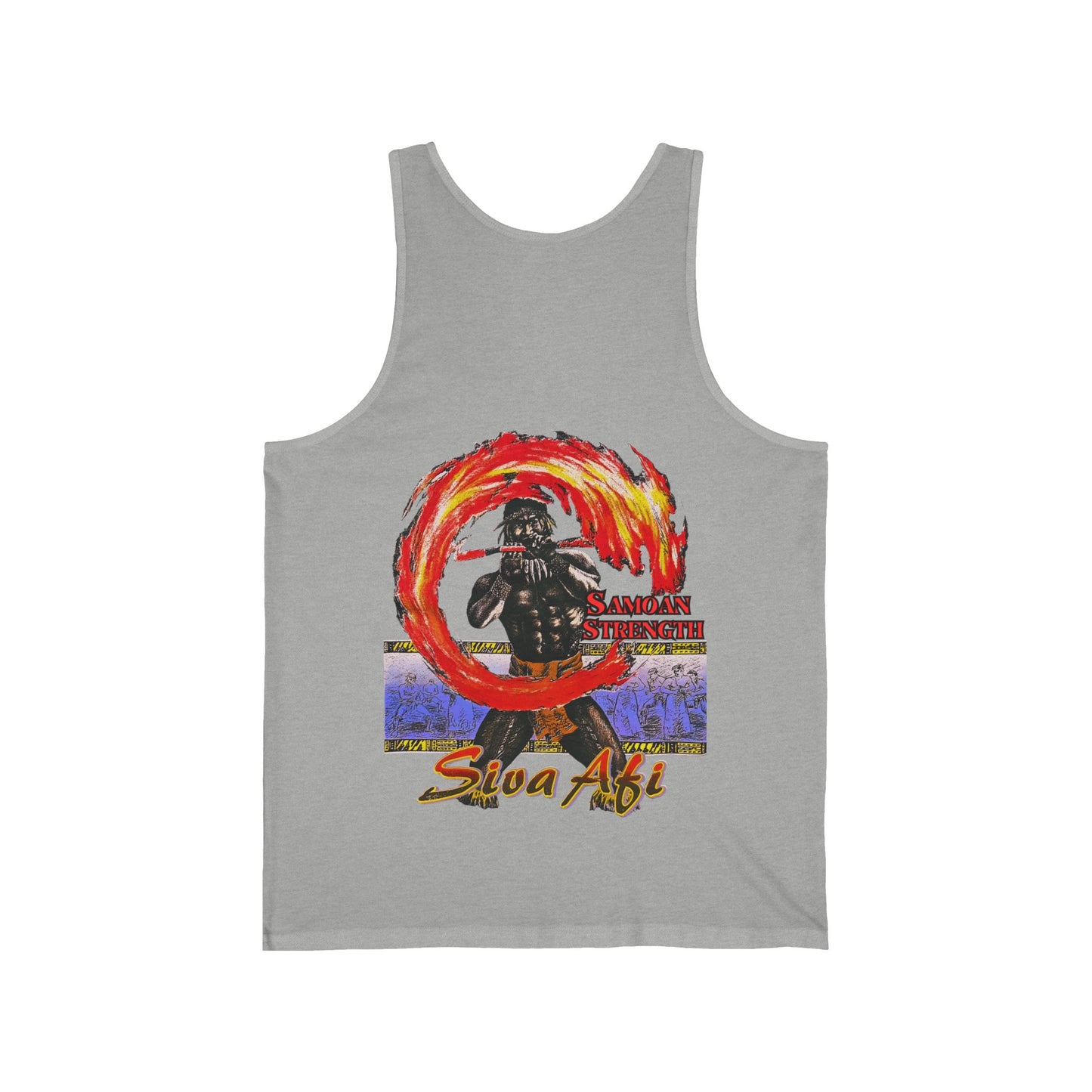 Samoan Strength Siva Afi Vintage Design 90s New Print Unisex Jersey Tank