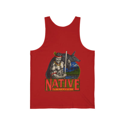 Samoan Strength Native Samoan Vintage 90s Design New Print Unisex Jersey Tank