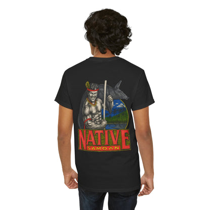 Samoan Strength Native Samoan Vintage 90s Design New Print Unisex Heavy Cotton Tee