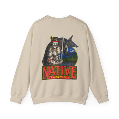 Samoan Strength Native Samoan Vintage 90s Design New Print Unisex Heavy Blend™ Crewneck Sweatshirt