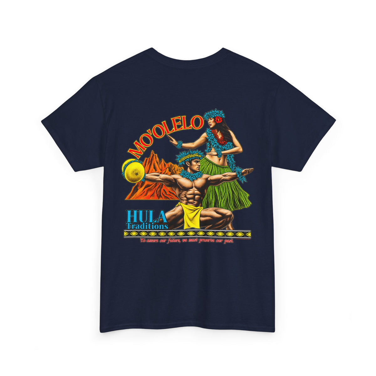 Hawaiian Strength Mo'olelo Hula Traditions Unisex Heavy Cotton Tee