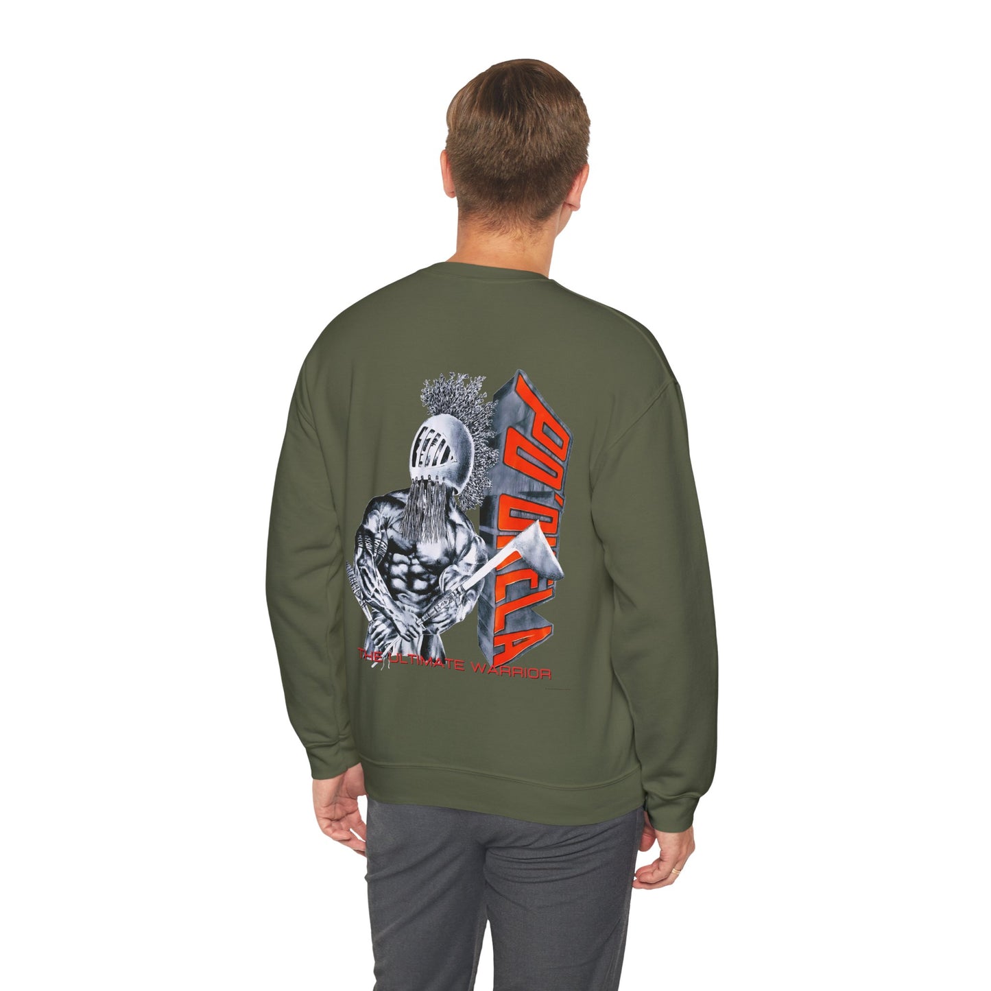 Hawaiian Strength Po'okela The Ultimate Warrior Vintage Design 90s New Print Unisex Heavy Blend™ Crewneck Sweatshirt