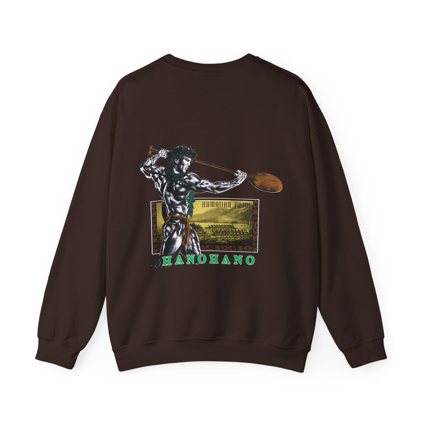 Hawaiian Strength Hanohano Hawaiian Pride Vintage 90s Design New Print Unisex Heavy Blend™ Crewneck Sweatshirt