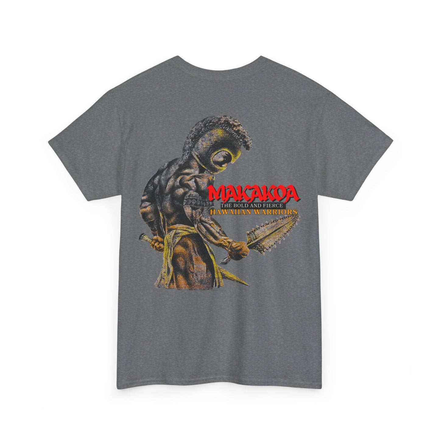 Hawaiian Strength Makakoa The Bold and Fierce Hawaiian Warriors Vintage Design 90s New Print T-shirt Unisex Heavy Cotton Tee