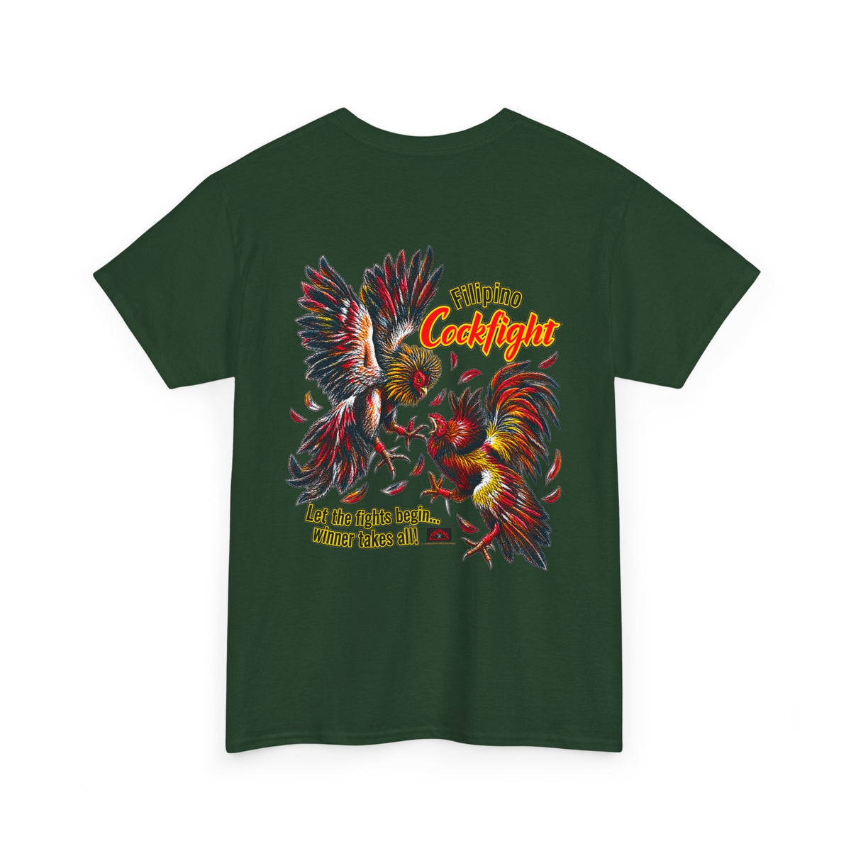 Filipino Strength Filipino Cockfight Vintage Design 90s New Print T-shirt Unisex Heavy Cotton Teetton Tee