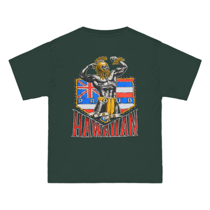 Hawaiian Strength Proud To Be Hawaiian Vintage Design 90s New Print Beefy-T®  Short-Sleeve T-Shirt