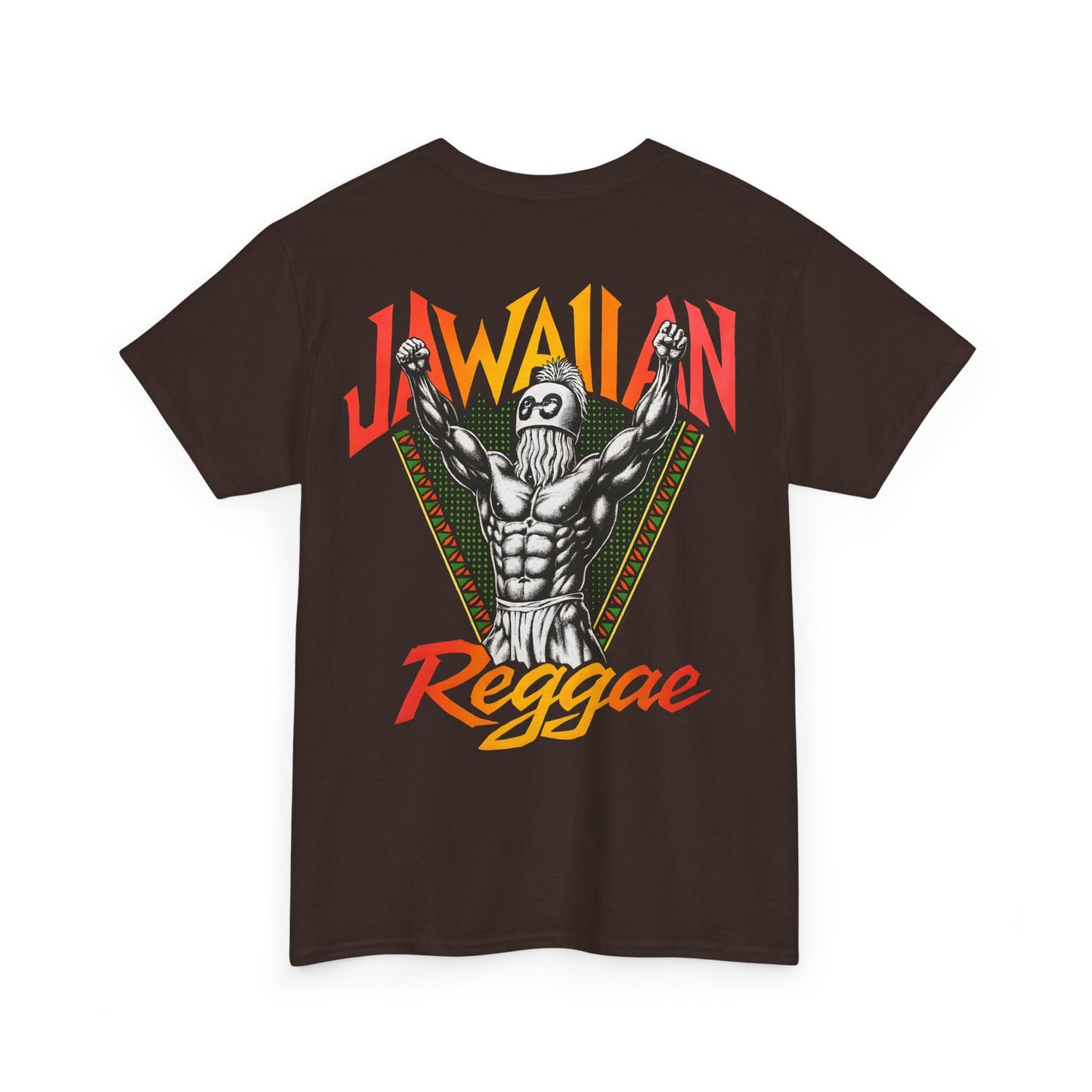 Jawaiian Strength Jawaiian Reggae Vintage Design 90s New Print Unisex Heavy Cotton Tee