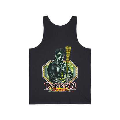 Local Strength Tongan Strength Brought Forth From Native Lands Vintage Design 90s New Print Unisex Jersey Tank