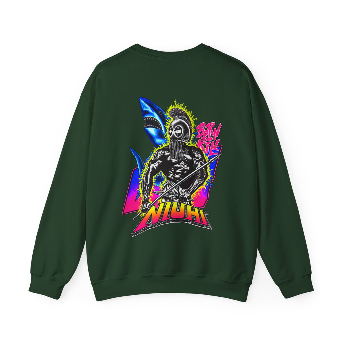 Hawaiian Strength Niuhi Born To Kill Unisex Heavy Blend™ Crewneck Sweatshirt