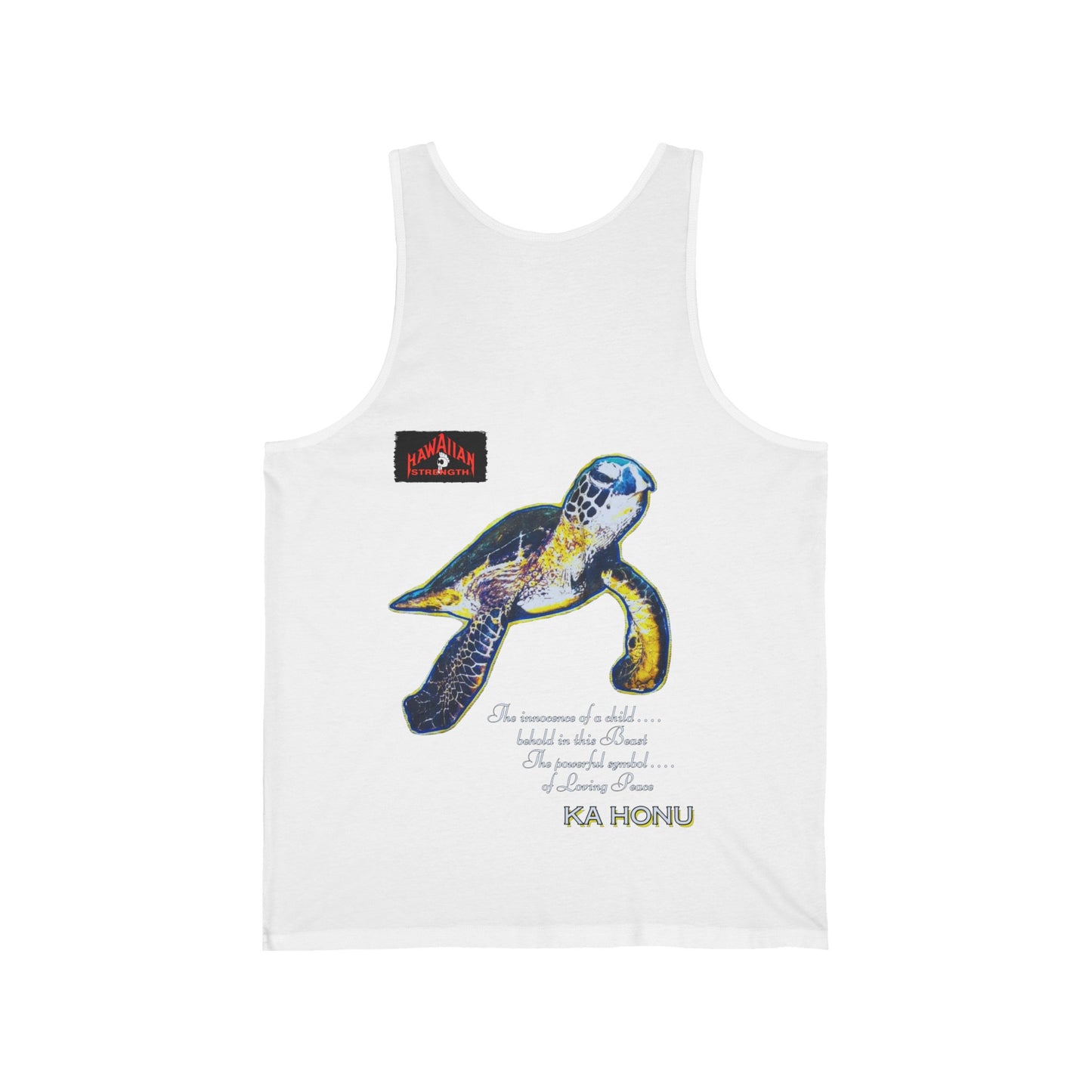 Hawaiian Strength Ka Honu Vintage Design 90s New Print Unisex Jersey Tank