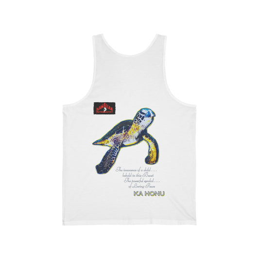 Hawaiian Strength Ka Honu Vintage Design 90s New Print Unisex Jersey Tank