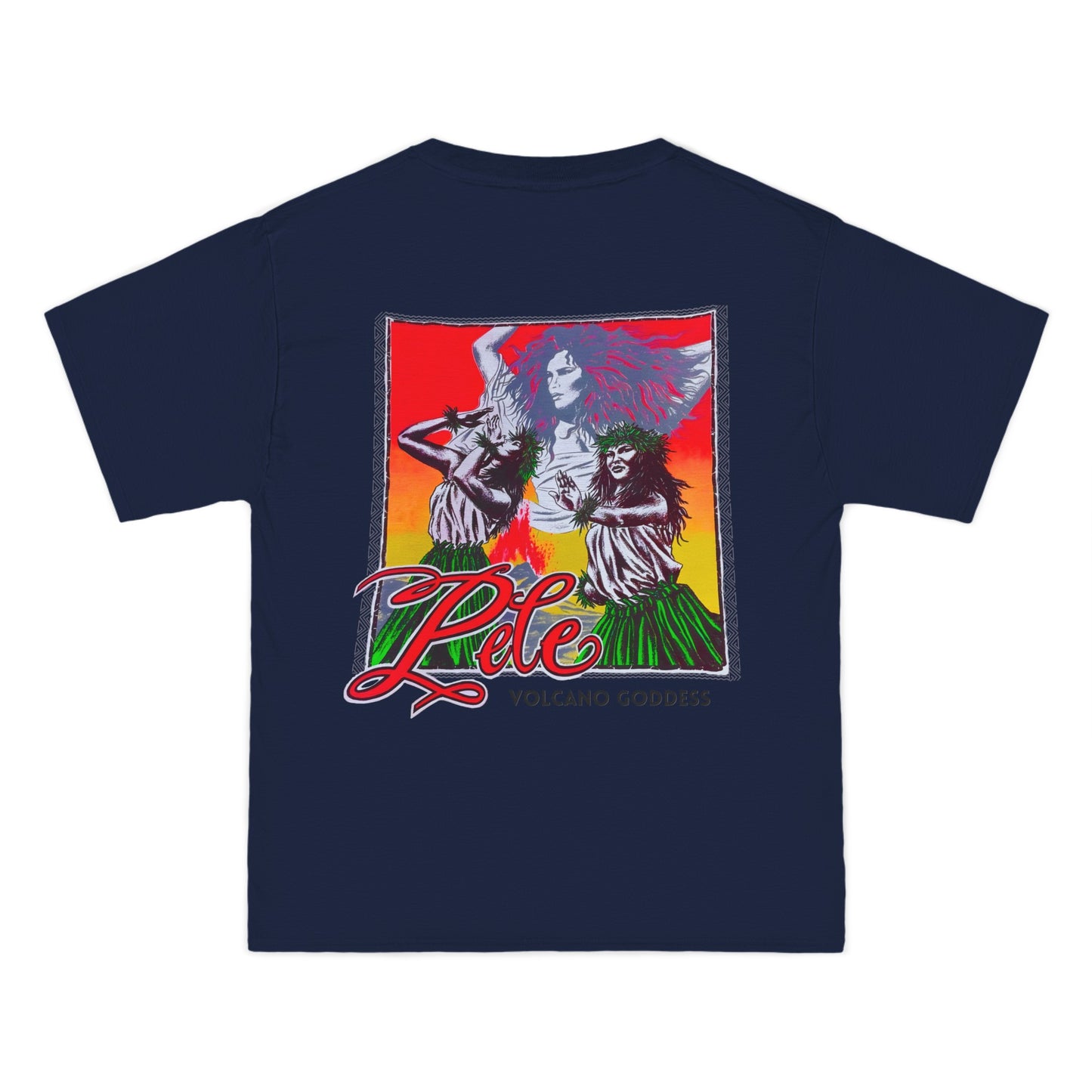 Hawaiian Strength Pele Volcano Goddess Vintage Design 90s New Print Beefy-T®  Short-Sleeve T-Shirt