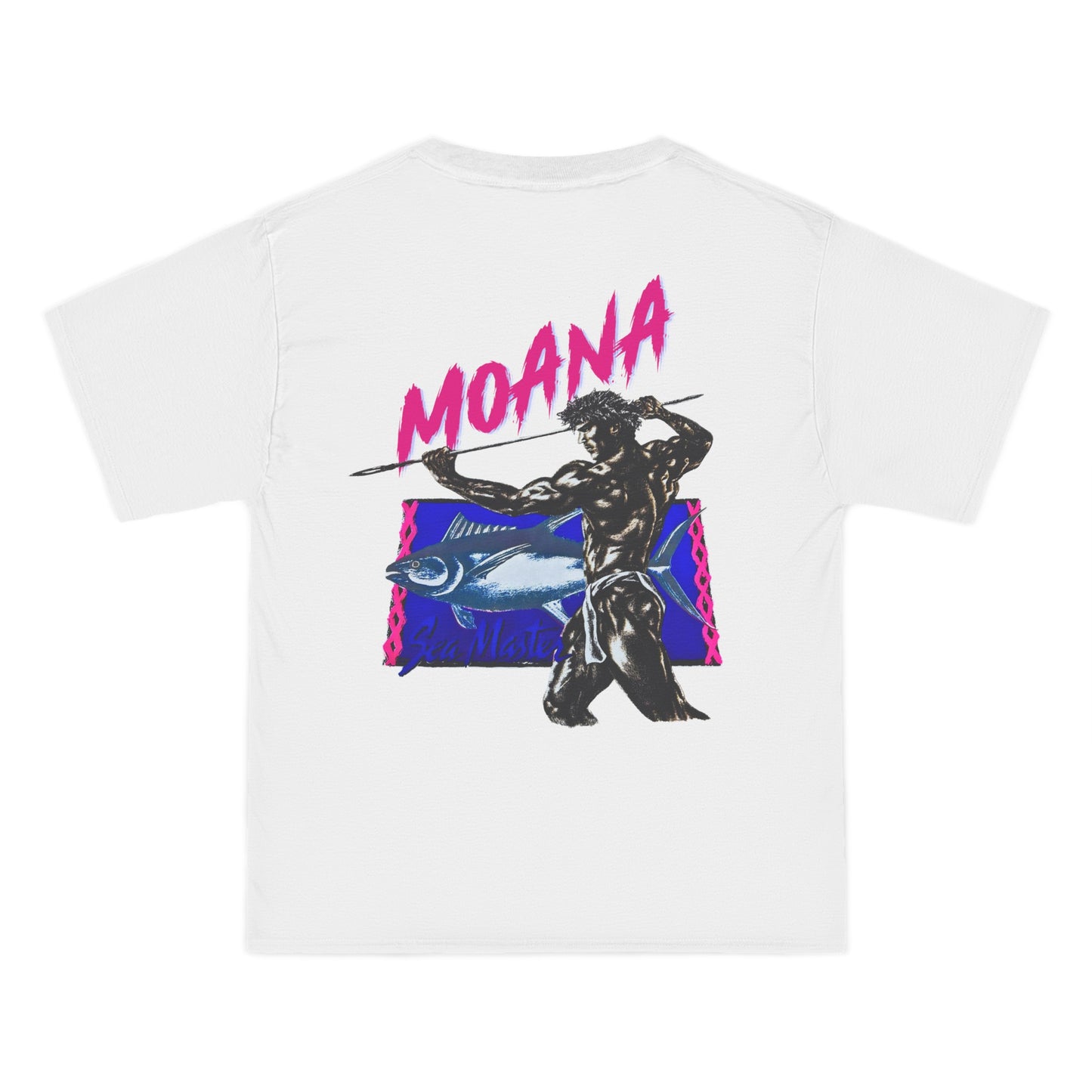 Hawaiian Strength Moana Sea Master Vintage Design 90s New Print Beefy-T®  Short-Sleeve T-Shirt