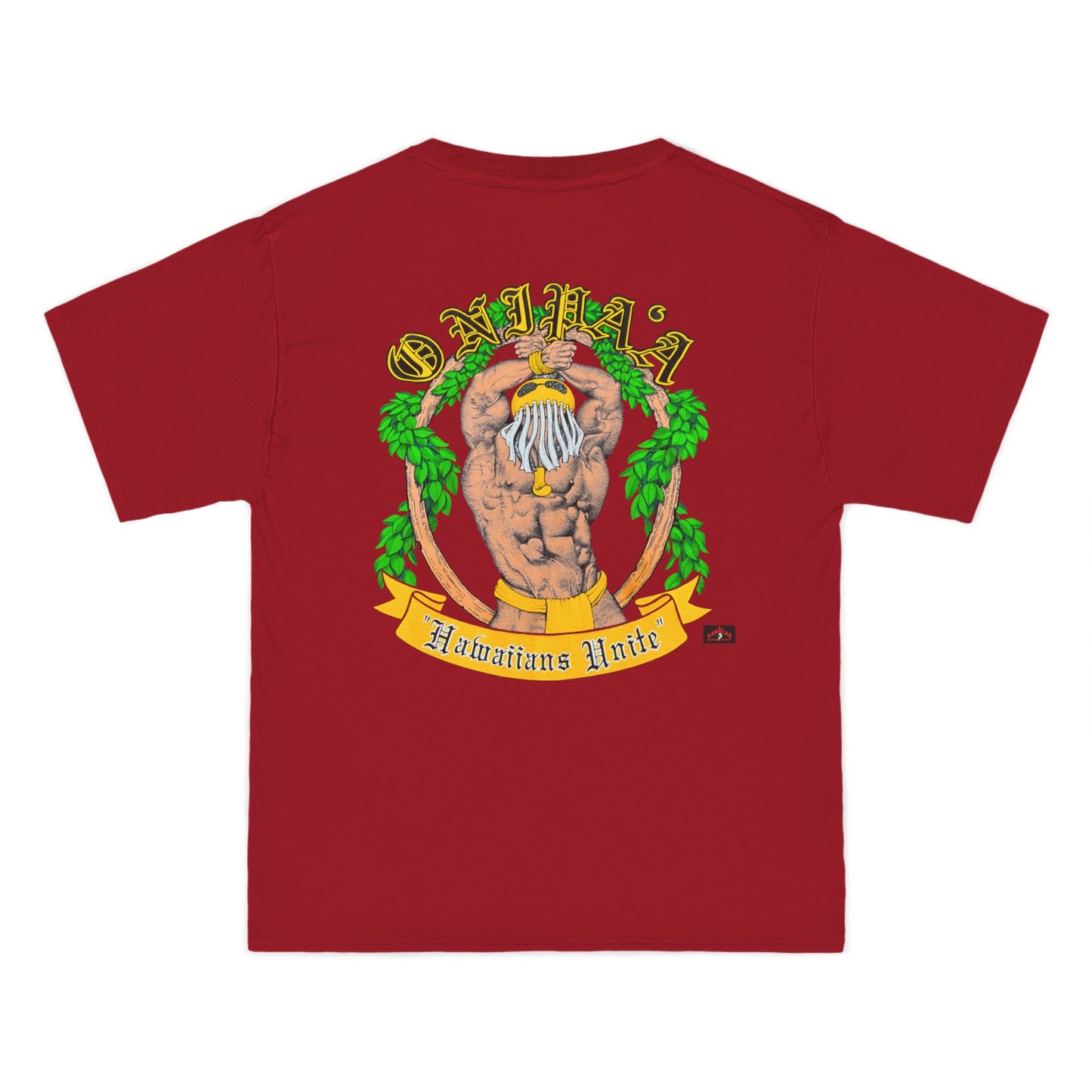 Hawaiian Strength Onipa'a Hawaiians Unite Vintage Design 90s New Print Beefy-T®  Short-Sleeve T-Shirt