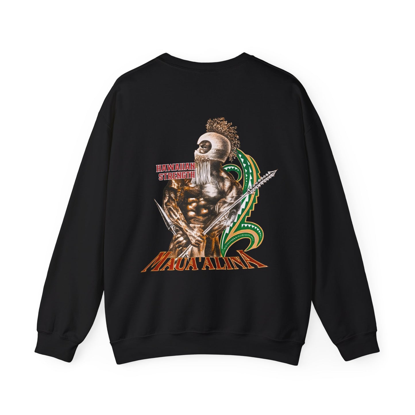 Hawaiian Strength Maua'alina Vintage Design 90s New Print Unisex Heavy Blend™ Crewneck Sweatshirt