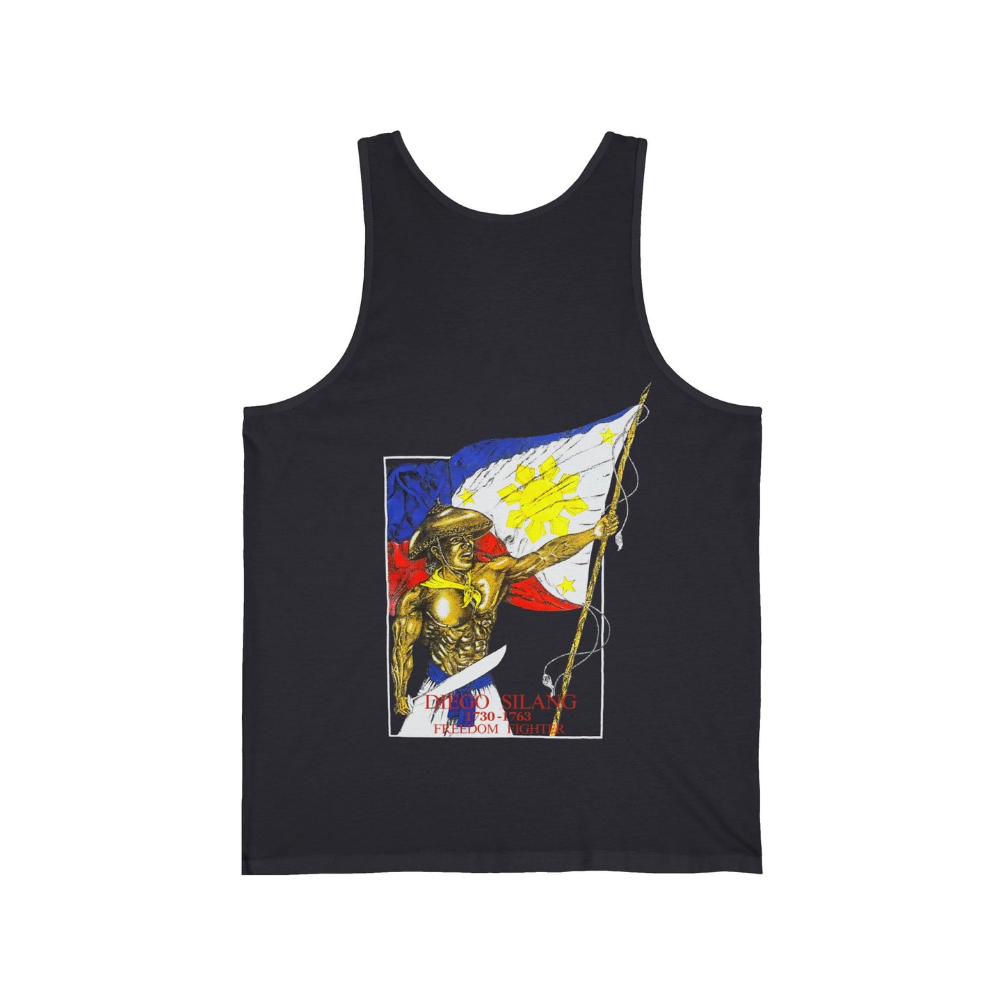 Filipino Strength Diego Silang Freedom Fighter Vintage Design 90s New Print Unisex Jersey Tank