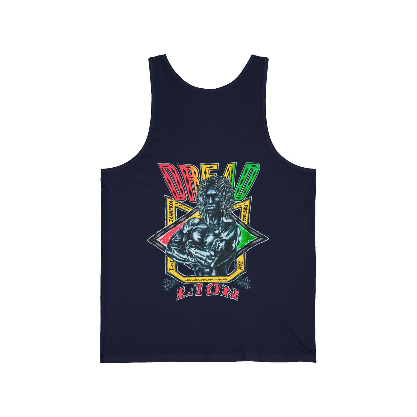 Jawaiian Strength Dread Lion Vintage 90s Design New Print Unisex Jersey Tank