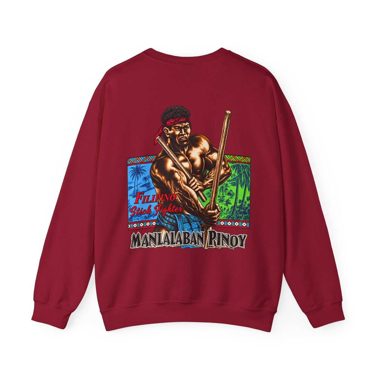 Filipino Strength Manlalaban Pinoy Stick Fighter Unisex Heavy Blend™ Crewneck Sweatshirt