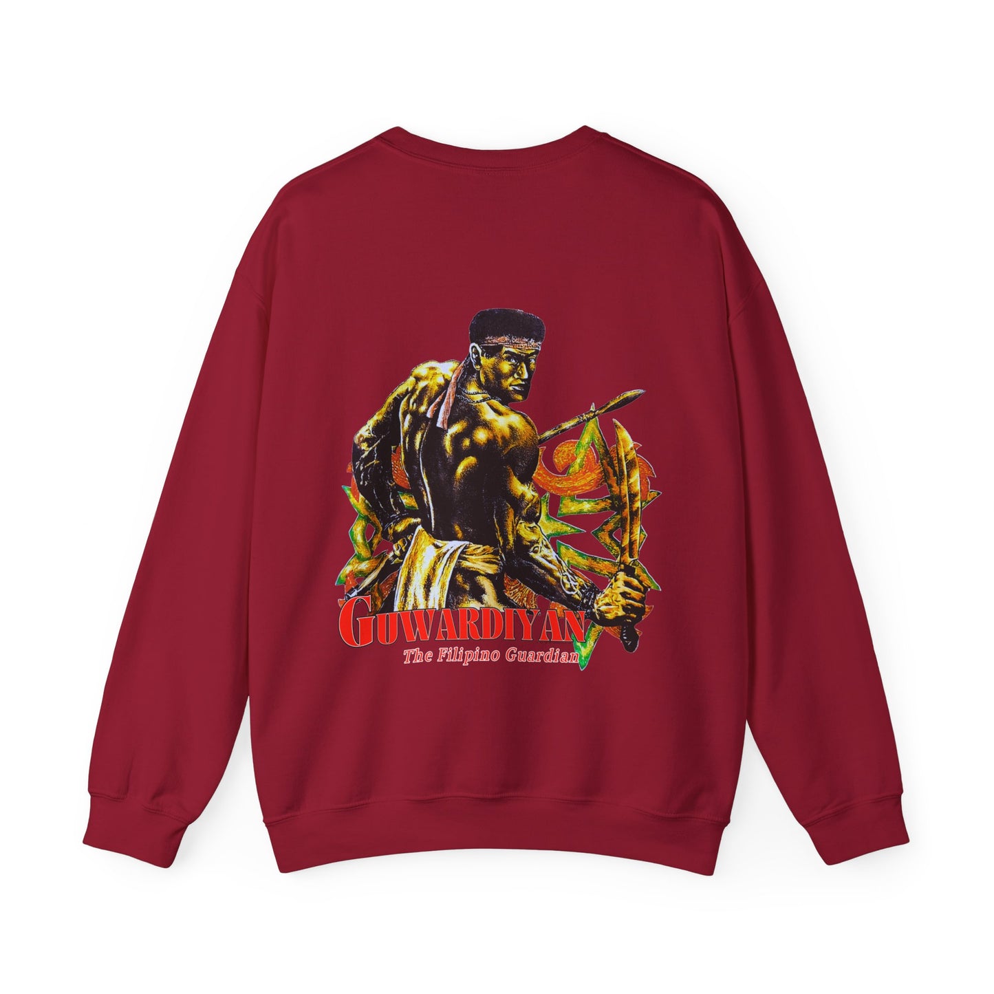 Filipino Strength The Filipino Guardian Guwardiyan Vintage Design 90s New Print Unisex Heavy Blend™ Crewneck Sweatshirt