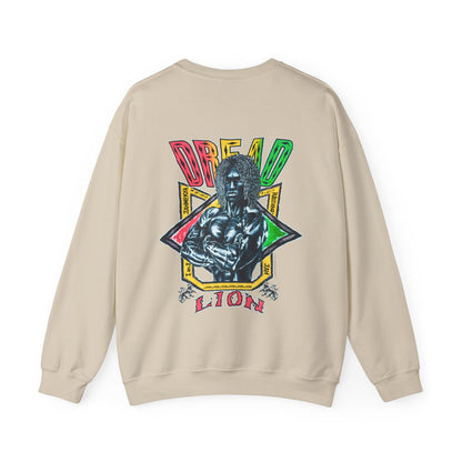 Jawaiian Strength Dread Lion Vintage 90s Design New Print Unisex Heavy Blend™ Crewneck Sweatshirt