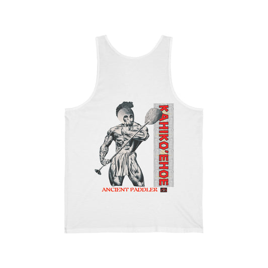 Hawaiian Strength Ancient Paddler Kahiko'ehoe Vintage Design 90s New Print Unisex Jersey Tank