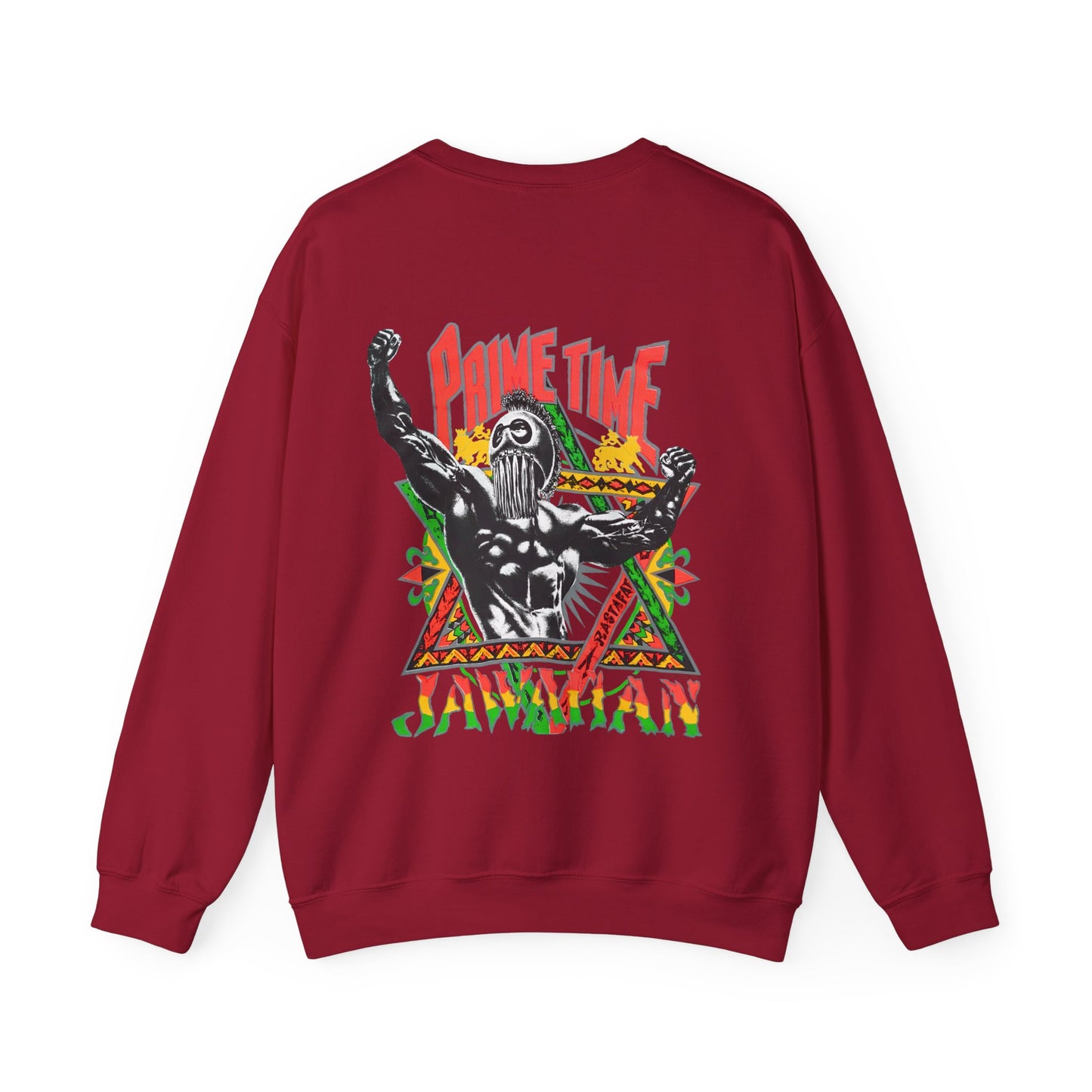 Jawaiian Strength Prime Time Jawaiian Vintage Design 90s New Print Unisex Heavy Blend™ Crewneck Sweatshirt