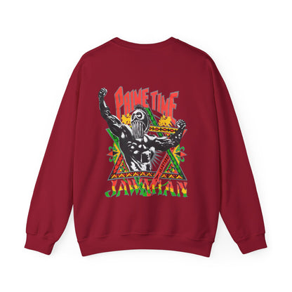 Jawaiian Strength Prime Time Jawaiian Vintage Design 90s New Print Unisex Heavy Blend™ Crewneck Sweatshirt