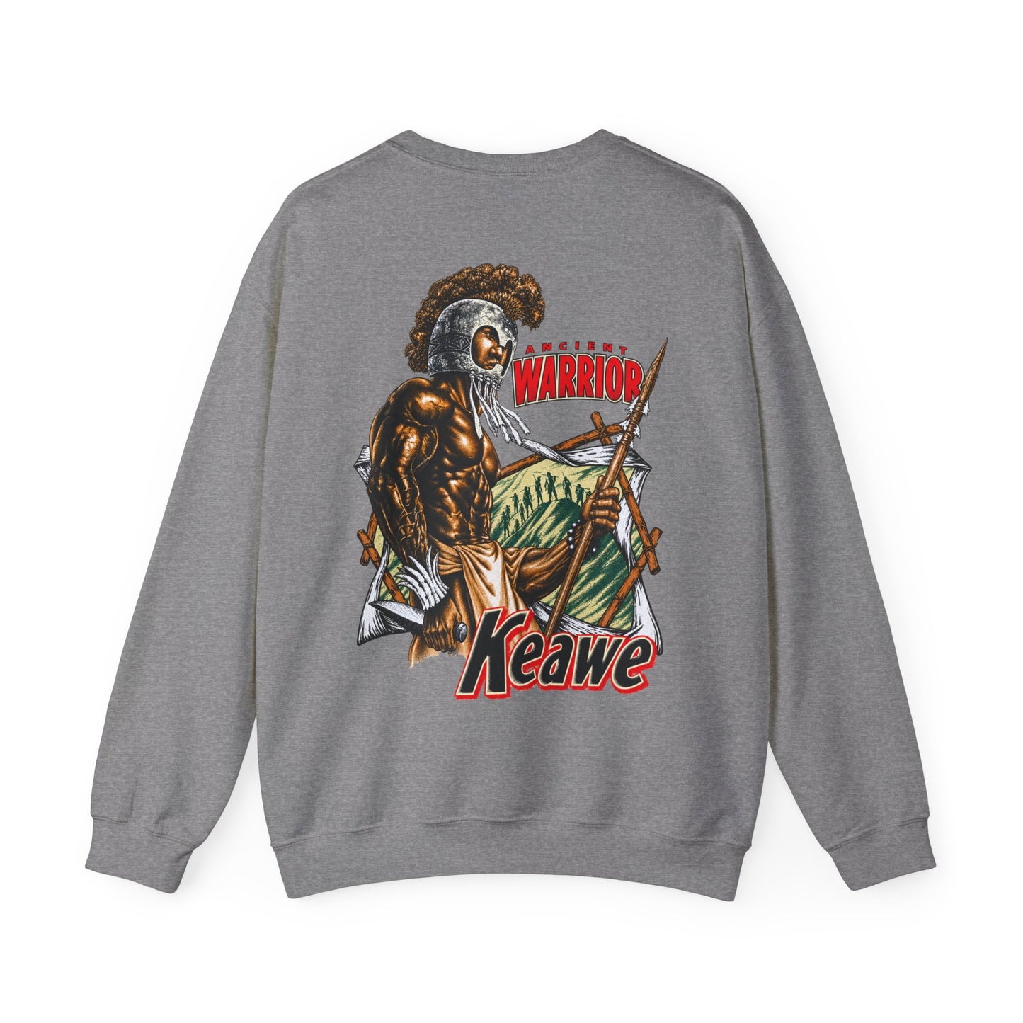 Hawaiian Strength Keawe Ancient Warrior Unisex Heavy Blend™ Crewneck Sweatshirt