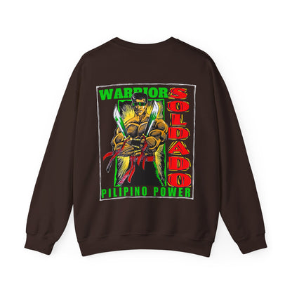 Filipino Strength Soldado Warrior Pilipino Power Vintage Design 90s New Print Unisex Heavy Blend™ Crewneck Sweatshirt