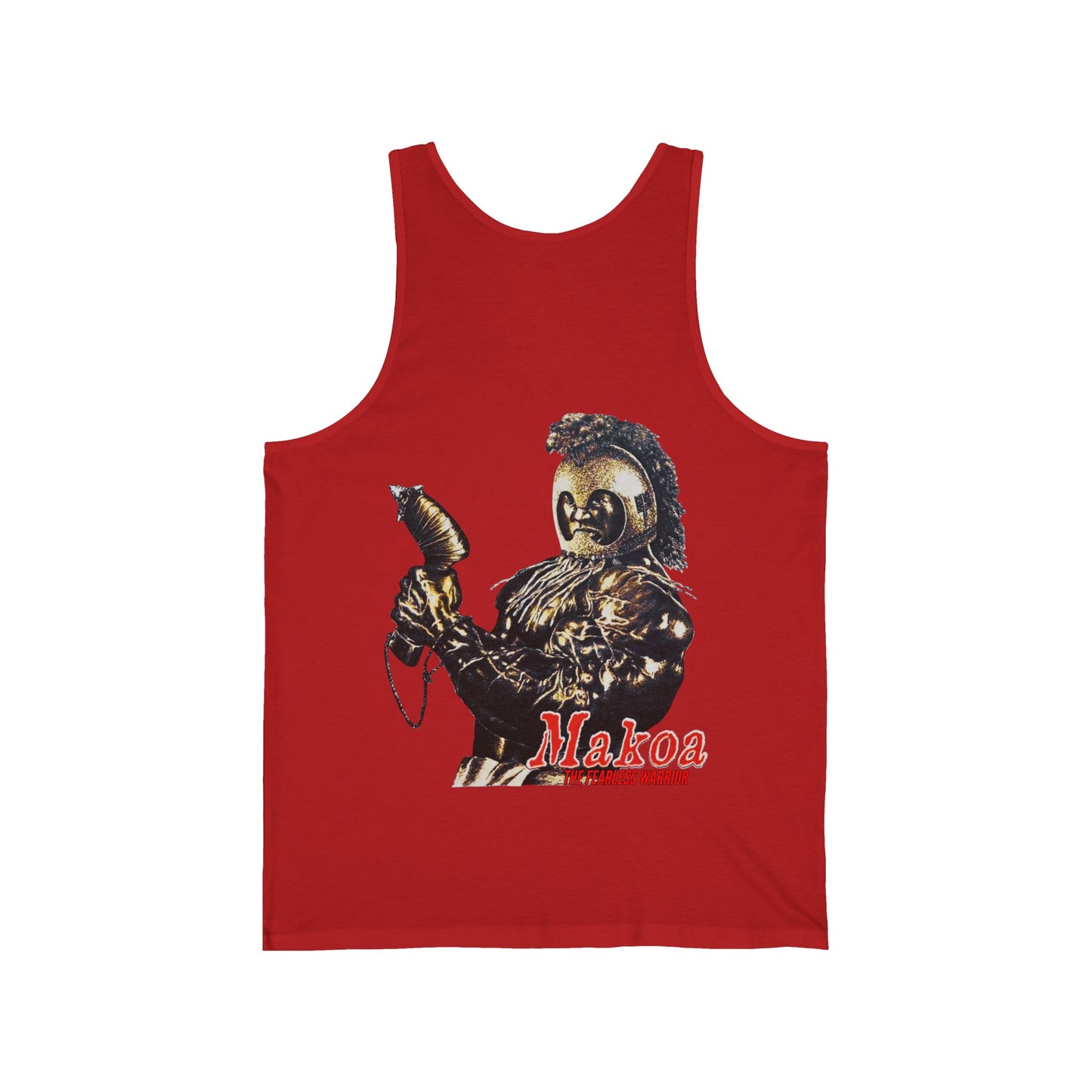 Hawaiian Strength Makoa The Fearless Warrior Vintage Design 90s New Print Unisex Jersey Tank