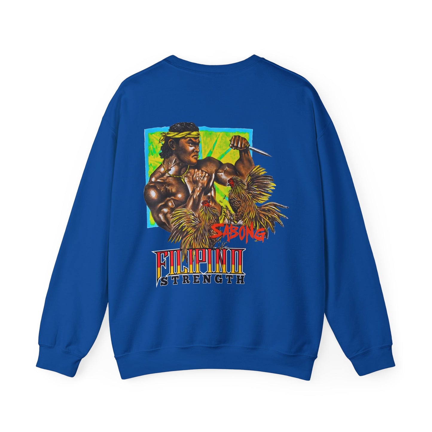 Filipino Strength Sabong Vintage Design 90s New Print Unisex Heavy Blend™ Crewneck Sweatshirt