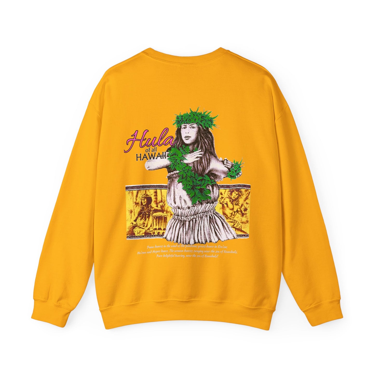 Hawaiian Strength Hula of all Hawaii Vintage Design 90s New Print Unisex Heavy Blend™ Crewneck Sweatshirt