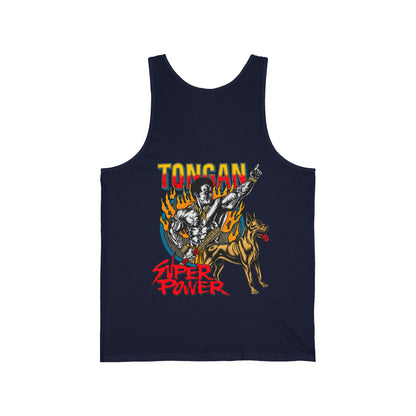 Local Strength Tongan Super Power Unisex Jersey Tank