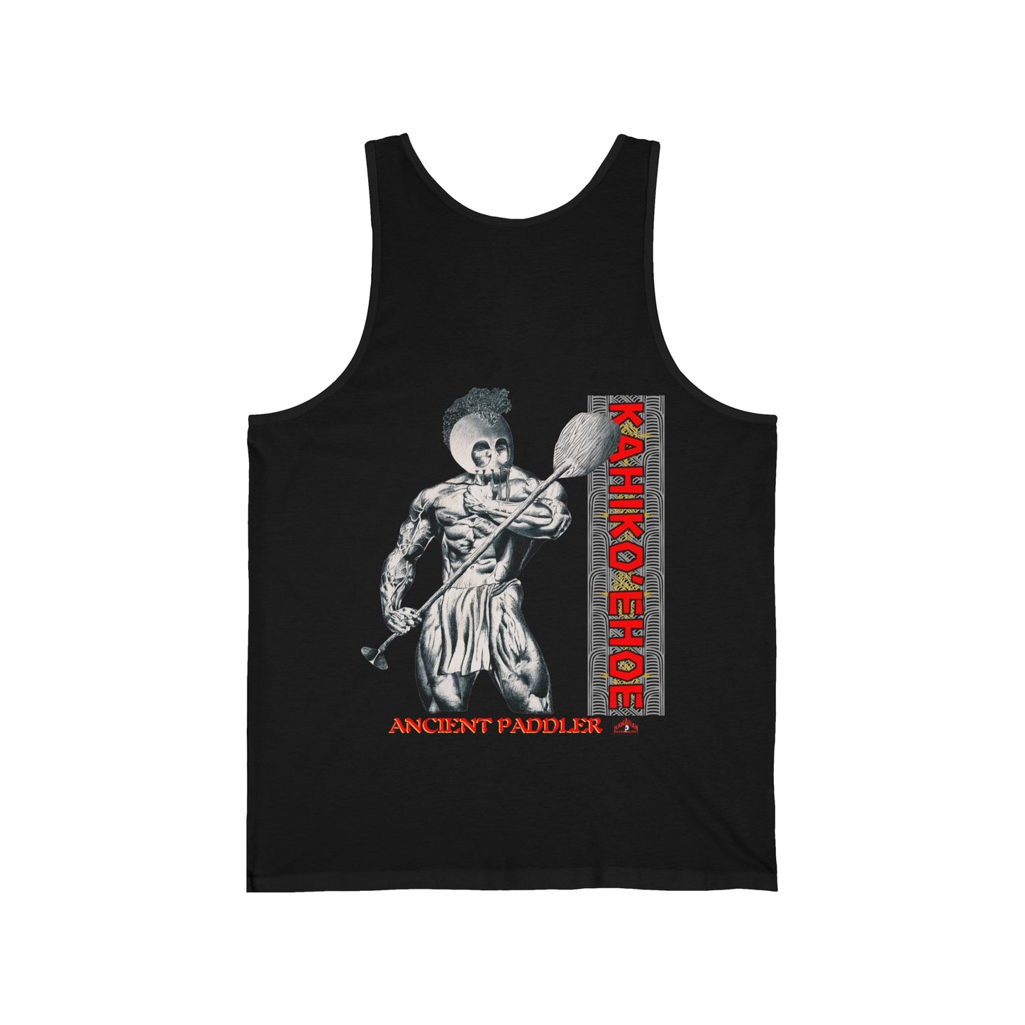 Hawaiian Strength Ancient Paddler Kahiko'ehoe Vintage Design 90s New Print Unisex Jersey Tank